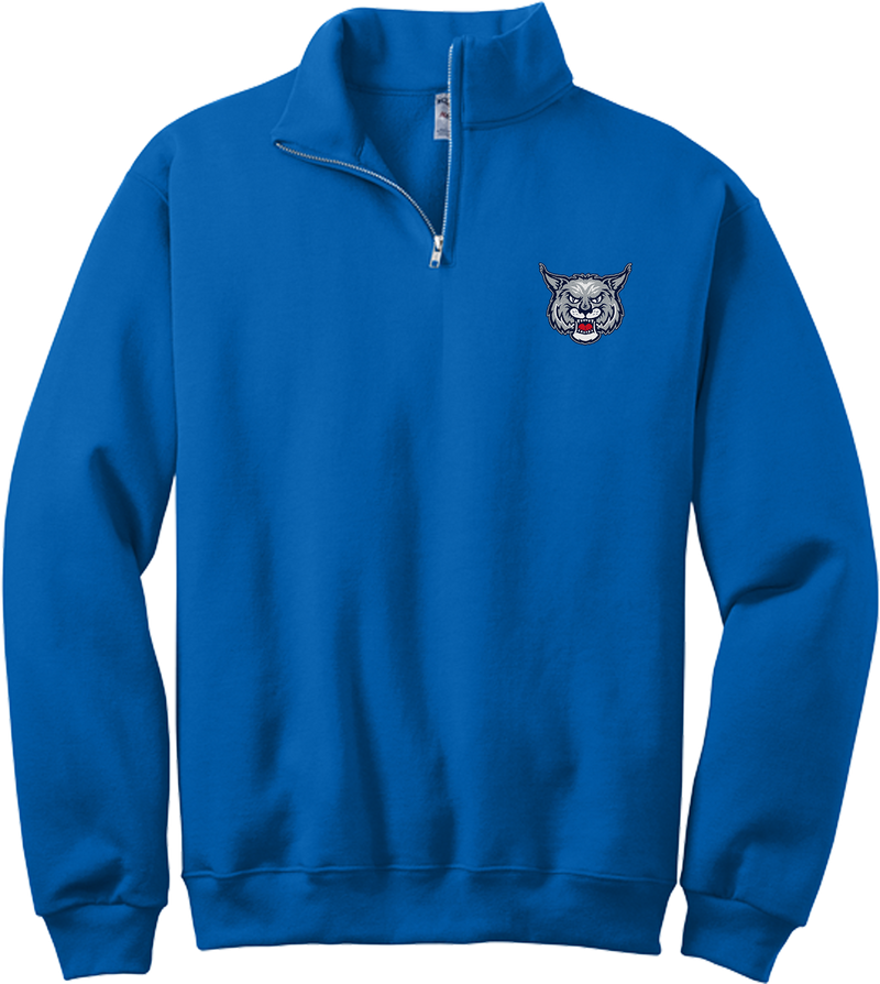 CT Bobcats NuBlend 1/4-Zip Cadet Collar Sweatshirt