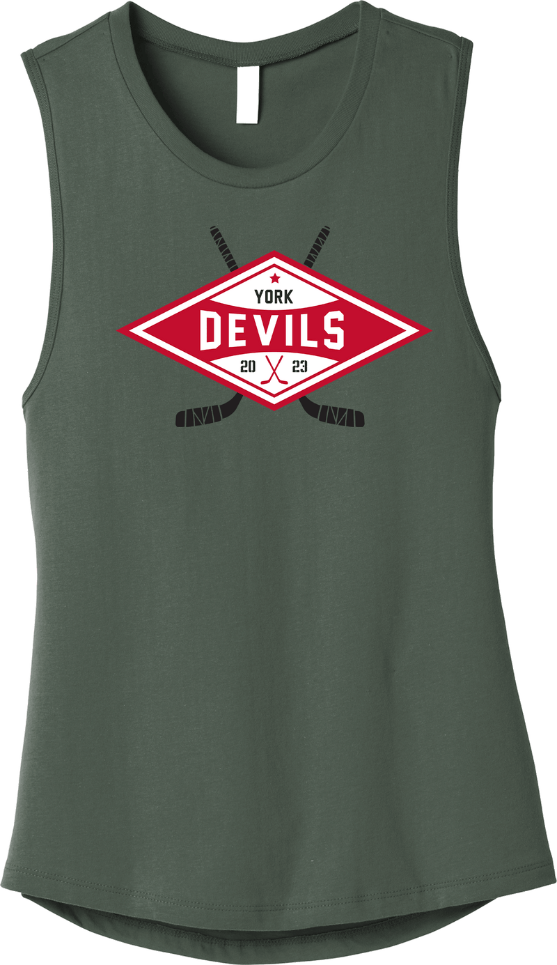 York Devils Womens Jersey Muscle Tank