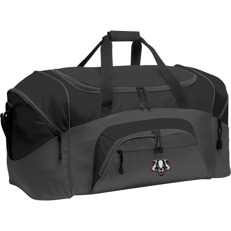 Scary Badgers Standard Colorblock Sport Duffel
