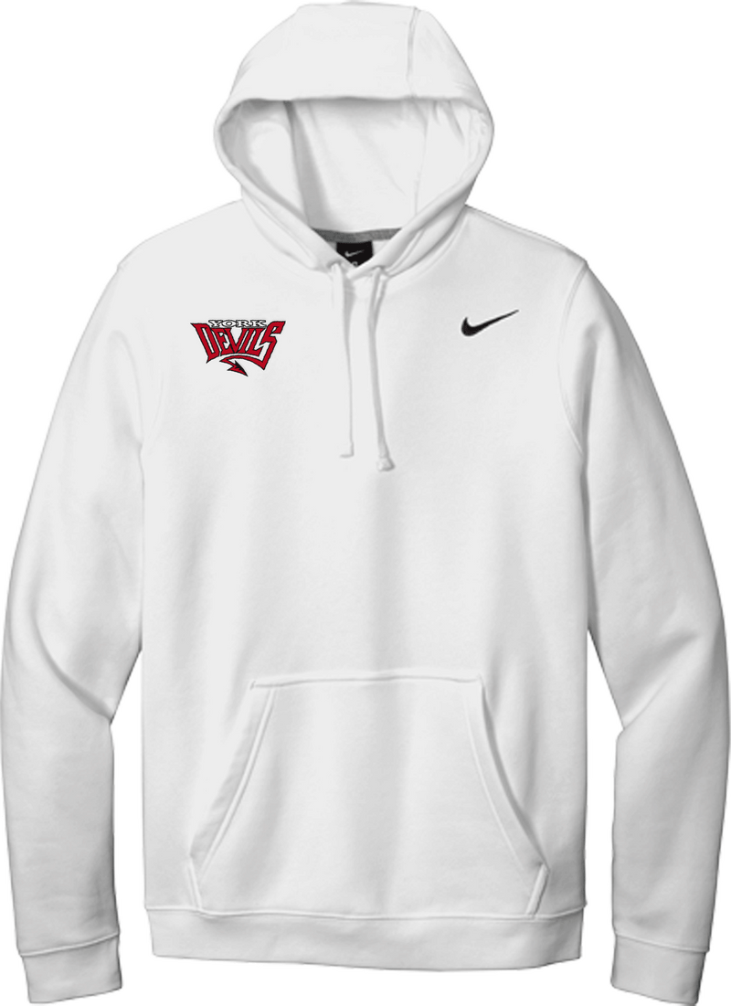 York Devils Nike Club Fleece Pullover Hoodie