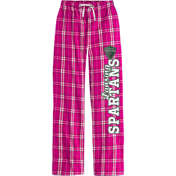 Lansing Spartans Women's Flannel Plaid Pant