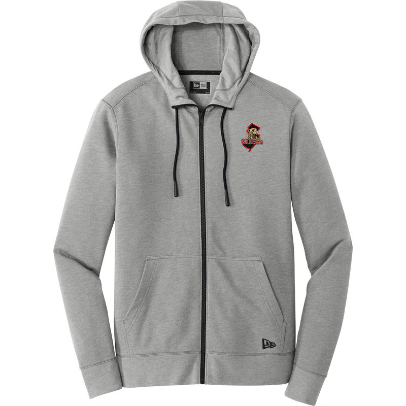 Jersey Shore Wildcats New Era Tri-Blend Fleece Full-Zip Hoodie