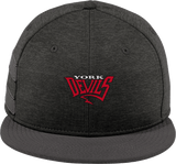 York Devils New Era Shadow Heather Striped Flat Bill Snapback Cap