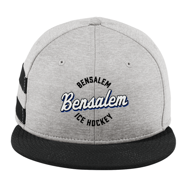 Bensalem New Era Shadow Heather Striped Flat Bill Snapback Cap