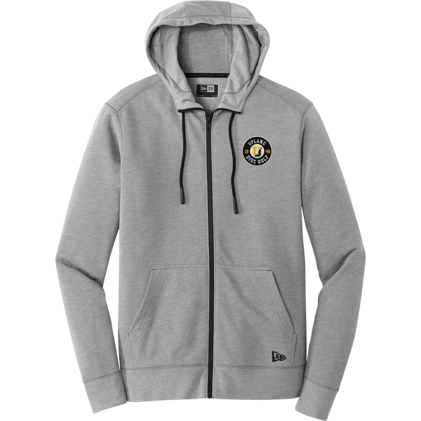 Upland Disc Golf New Era Tri-Blend Fleece Full-Zip Hoodie
