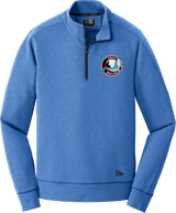 Jersey Shore Whalers New Era Tri-Blend Fleece 1/4-Zip Pullover