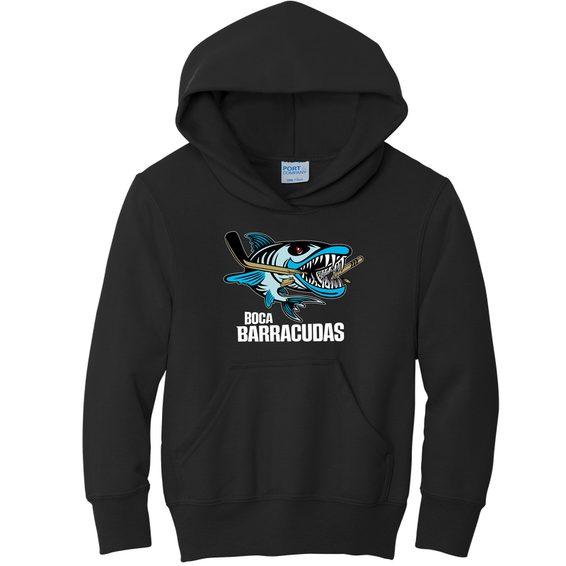 Boca Barracudas Youth Core Fleece Pullover Hooded Sweatshirt