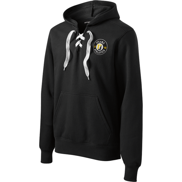 Upland Athletics Lace Up Pullover Hooded Sweatshirt