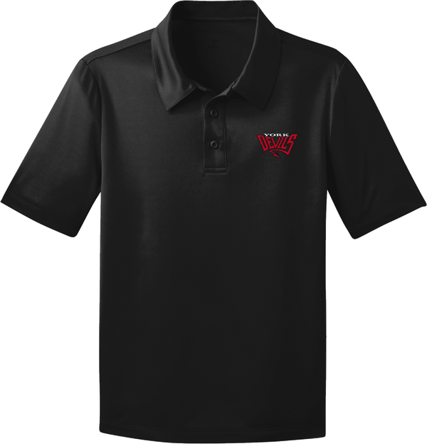 York Devils Youth Silk Touch Performance Polo